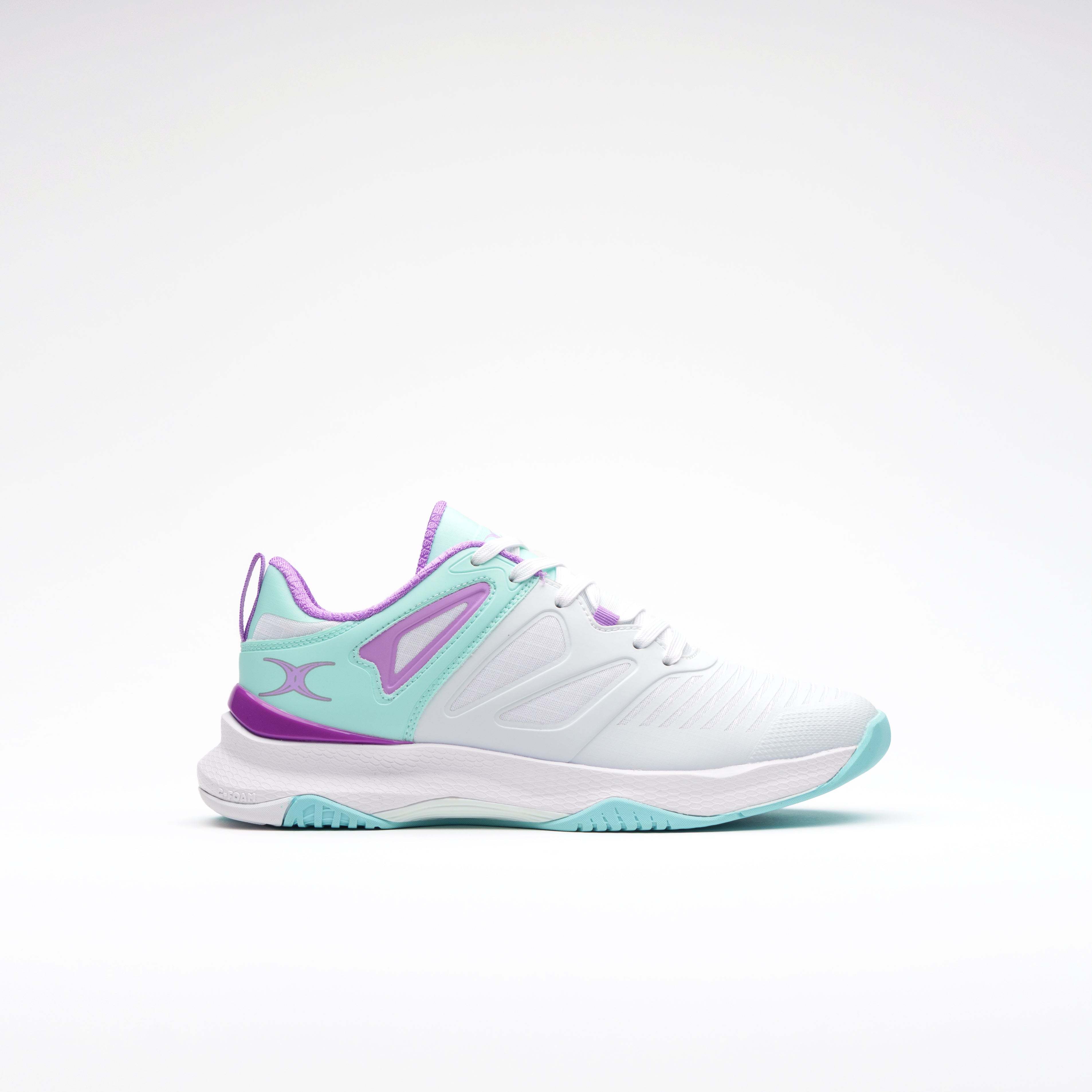 Impact Shoe White/Aqua/Purple - Senior