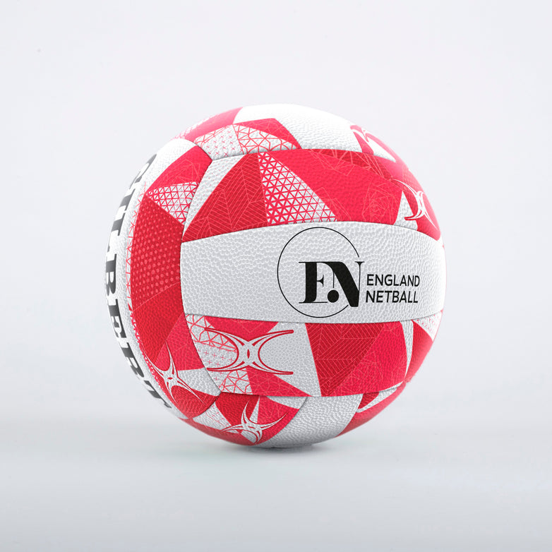 NDAE24Balls (Replica_Supporter etc) England Supporter Netball 2024 Size 5, 1